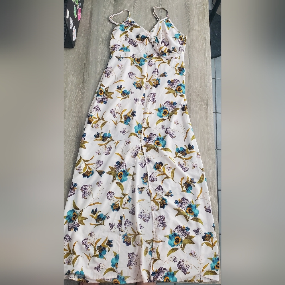 Strappy summer floral dress